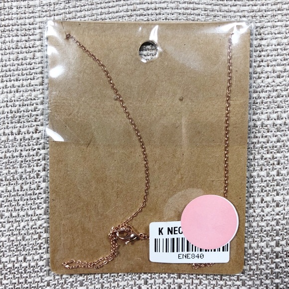 Rosegold Opened Circle Necklace Dainty Boho - Picture 5 of 6